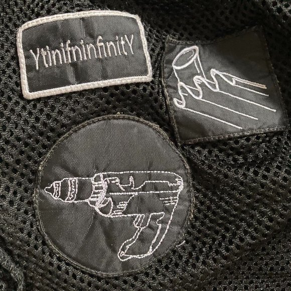 ytinifninfinity barragan unisex raver black mesh top & shorts 2 piece set size M - Picture 4 of 4